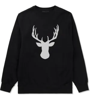 Elk Antler Deer Animal Mens Crewneck Sweatshirt