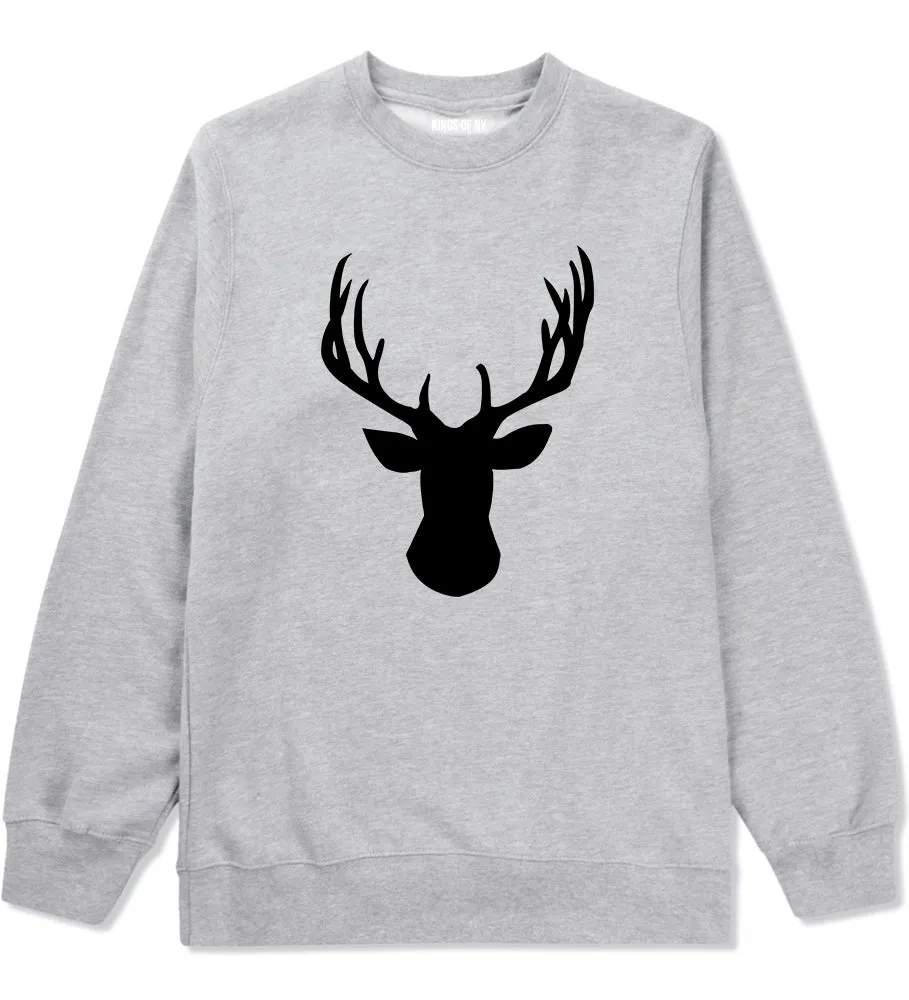 Elk Antler Deer Animal Mens Crewneck Sweatshirt