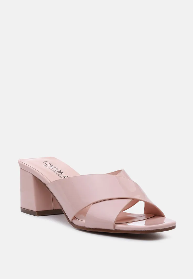 Emine Block Heeled Slip-On Sandals