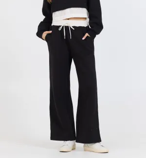 Essential Fleece Pant with Poplin Waist