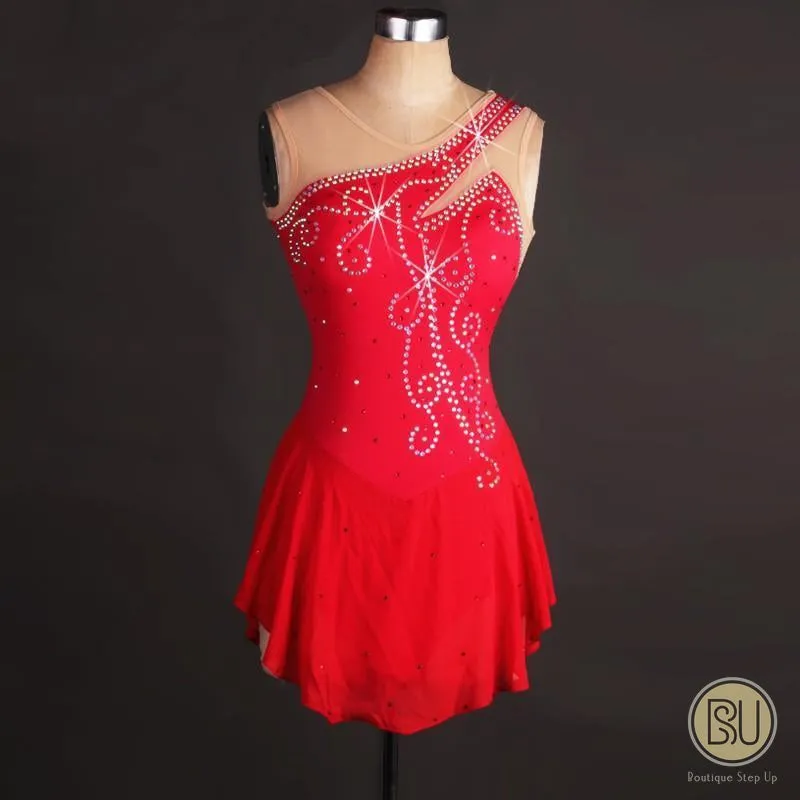 Figure Skating Dresses Rhinestones, Available in 11 Colors,  BSU6014