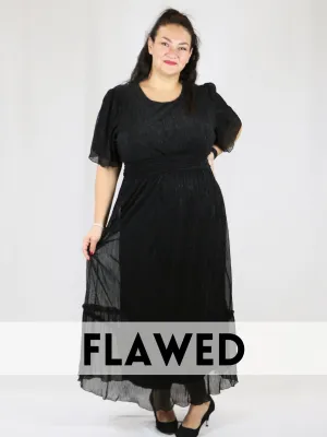 *FLAWED* Carrington Dress Black - 2XL