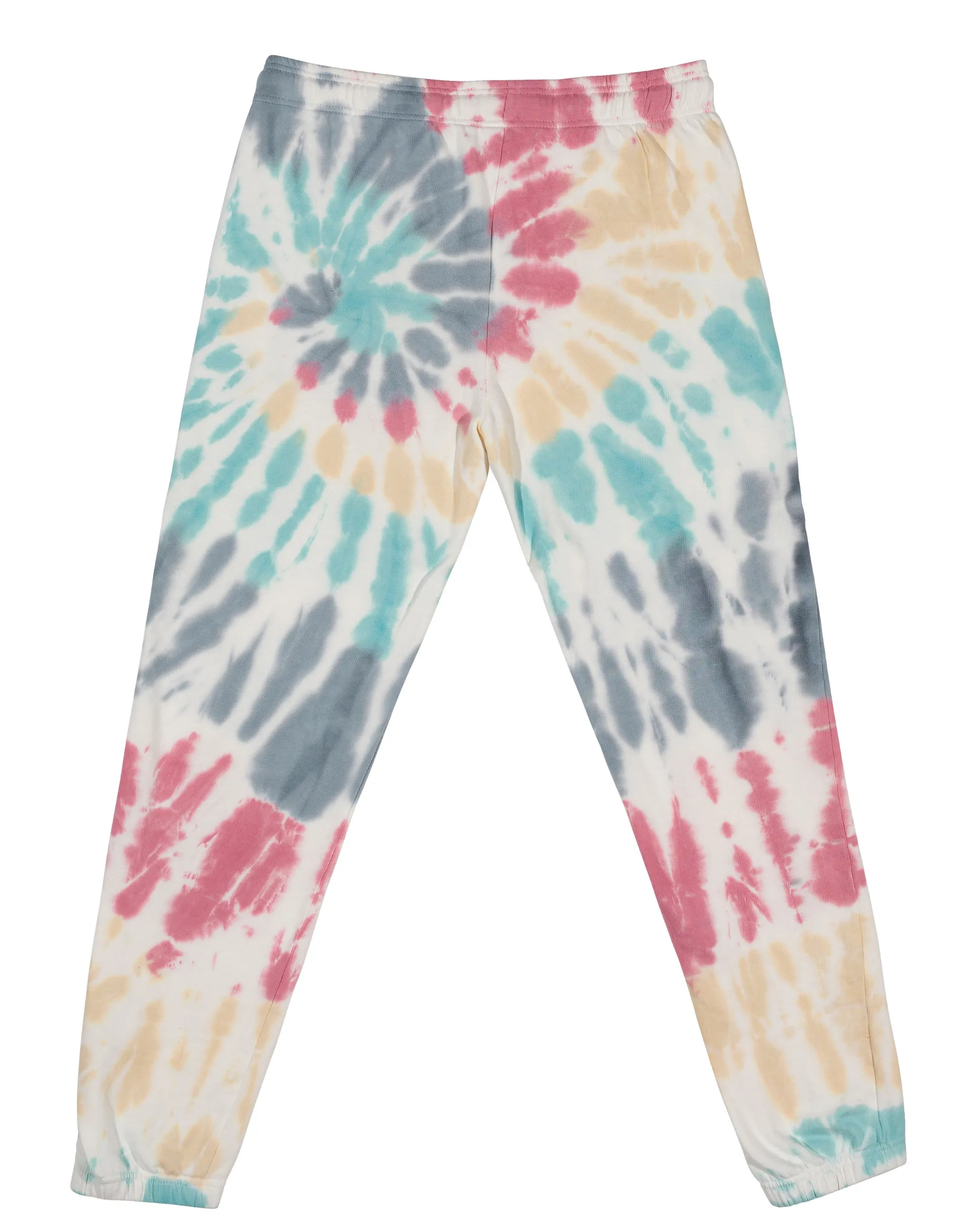 FLEECE SHOP Tie Dye Premium Fleece Sweatpants - Wanderlust Spiral