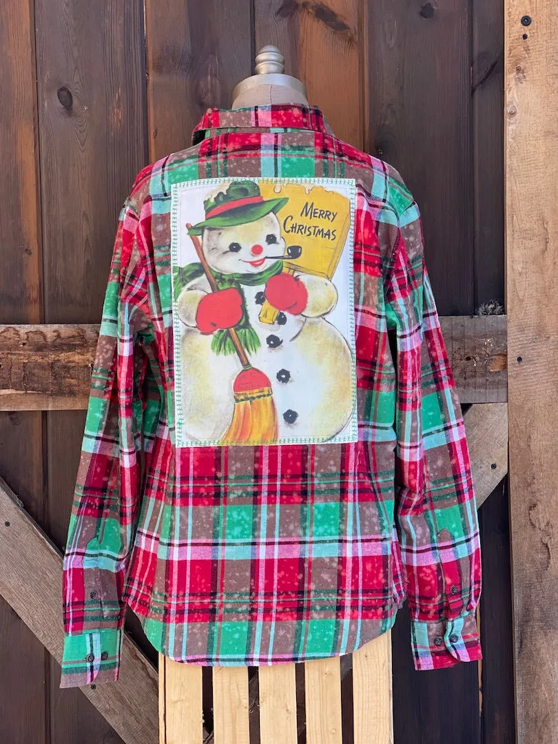 FROSTY Holiday Flannel- Mistletoe Plaid