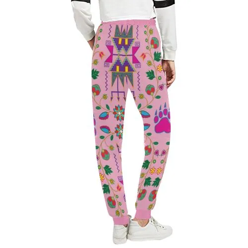 Geometric Floral Fall-Sunset Women's Sweatpants