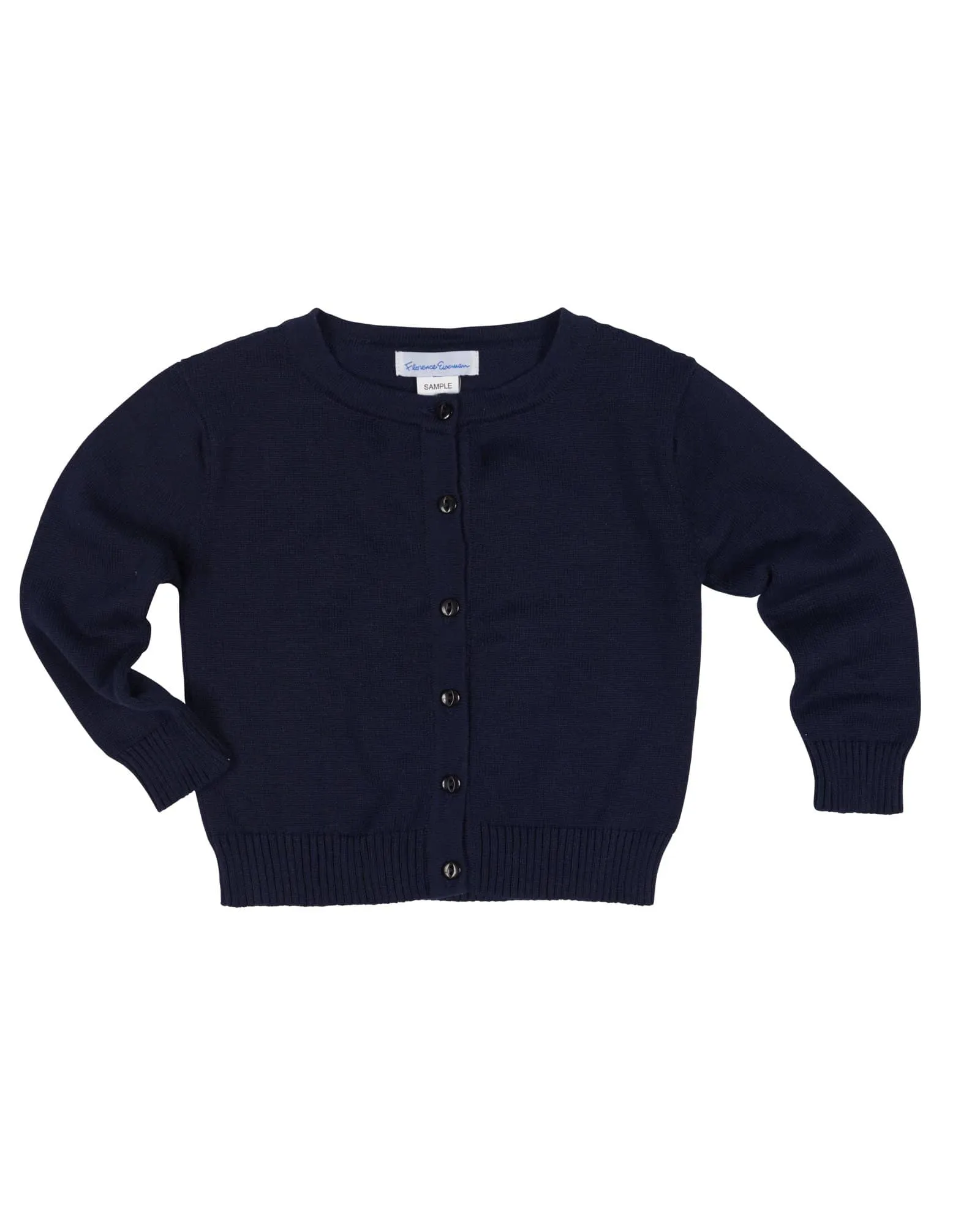 Girls Navy Cardigan Sweater