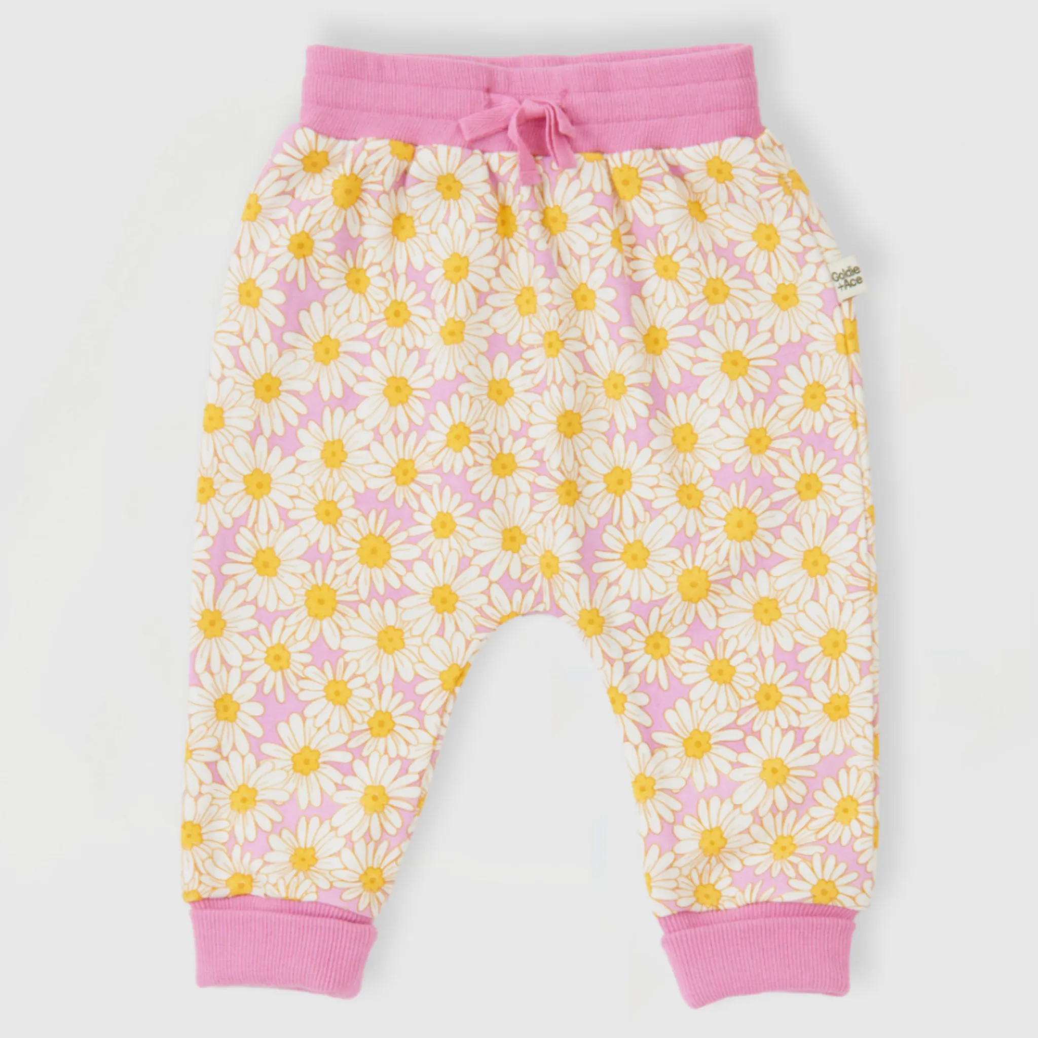 Goldie   Ace - Daisy Meadow Terry Sweatpants - Fair Floss Golden