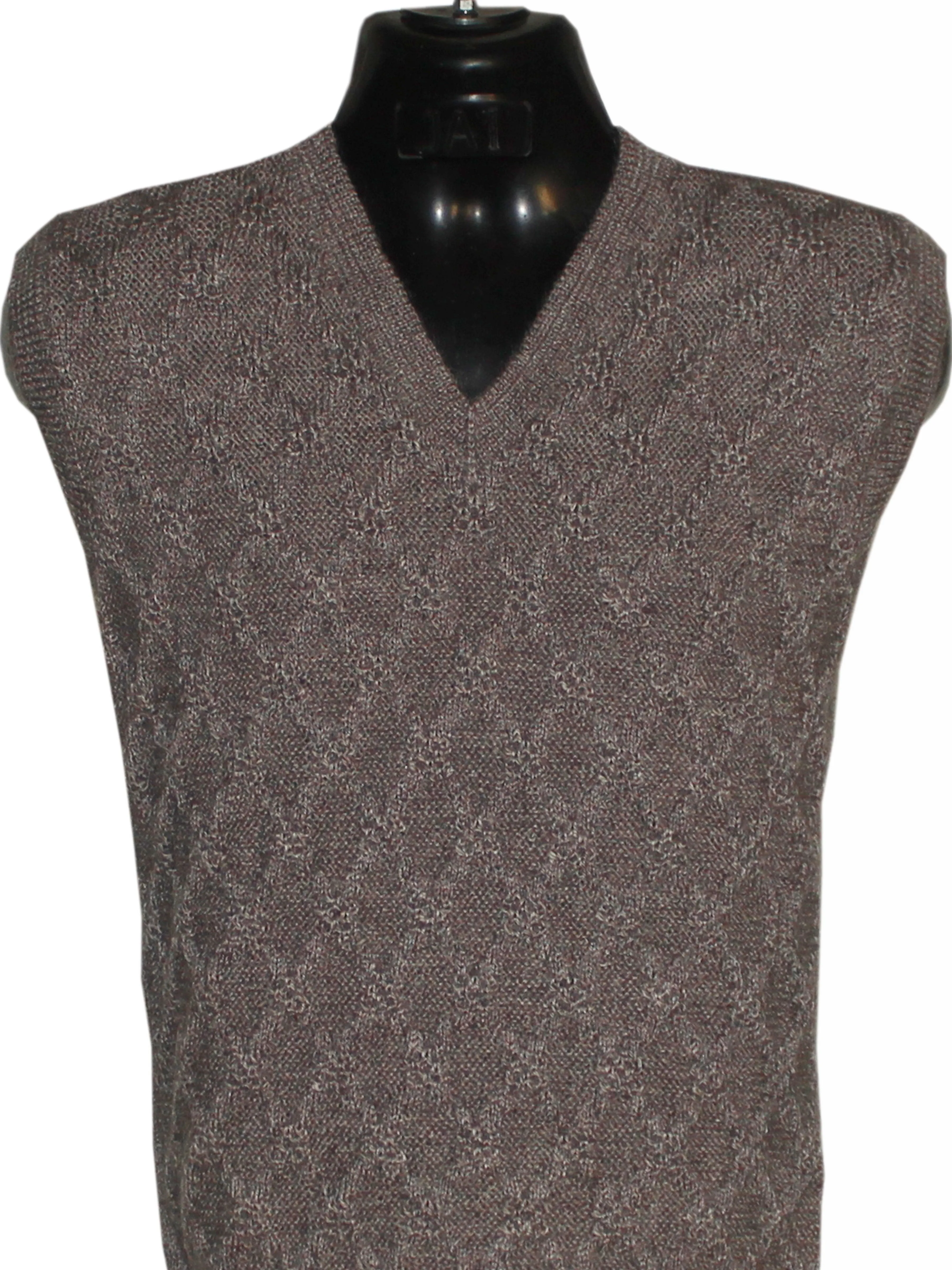 Graminarts Sleeveless Handmade Men Sweater Ash Vardhman(Lamb Hair)