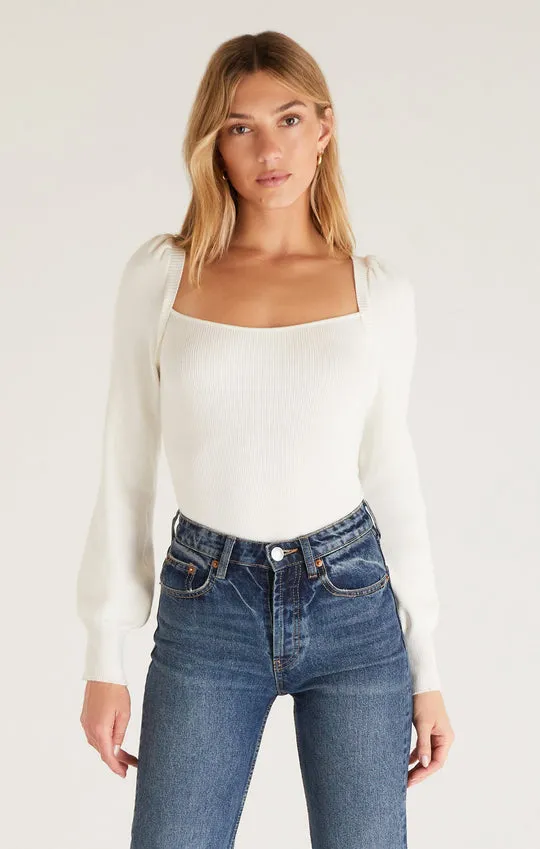 HADLEY SWEATER TIE TOP