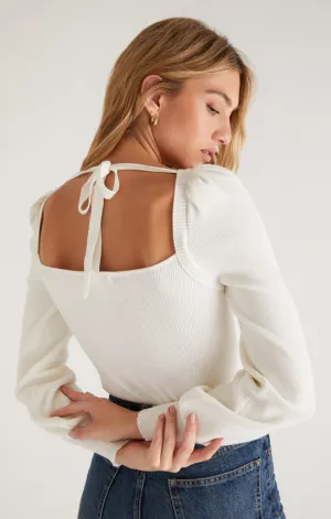 HADLEY SWEATER TIE TOP