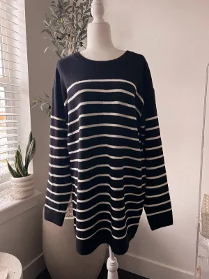 Hanna Stripped sweater dress