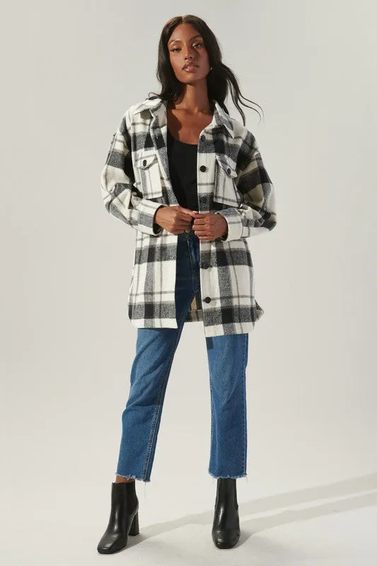 Higher Ground Oversized Plaid Shacket