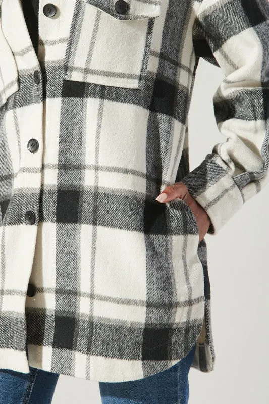 Higher Ground Oversized Plaid Shacket