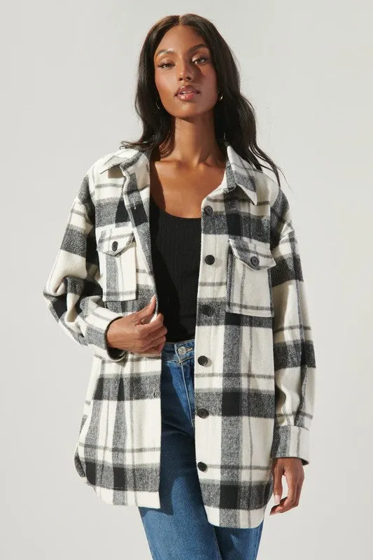 Higher Ground Oversized Plaid Shacket