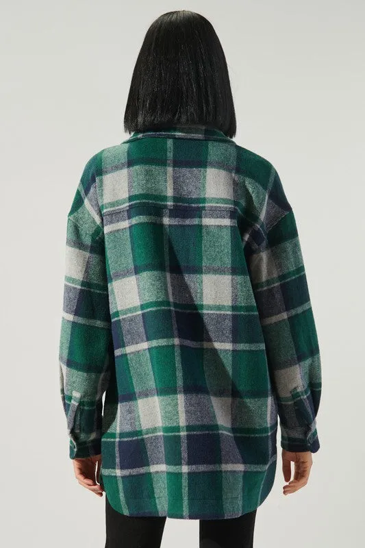 Higher Ground Oversized Plaid Shacket