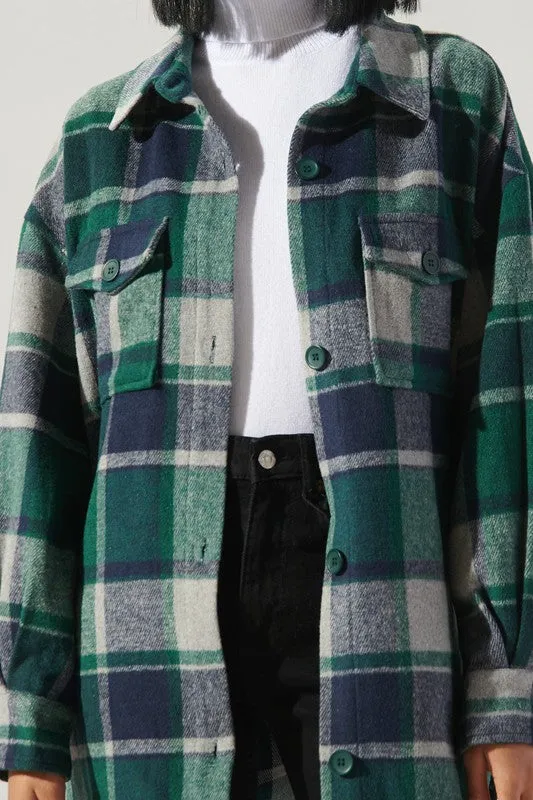 Higher Ground Oversized Plaid Shacket