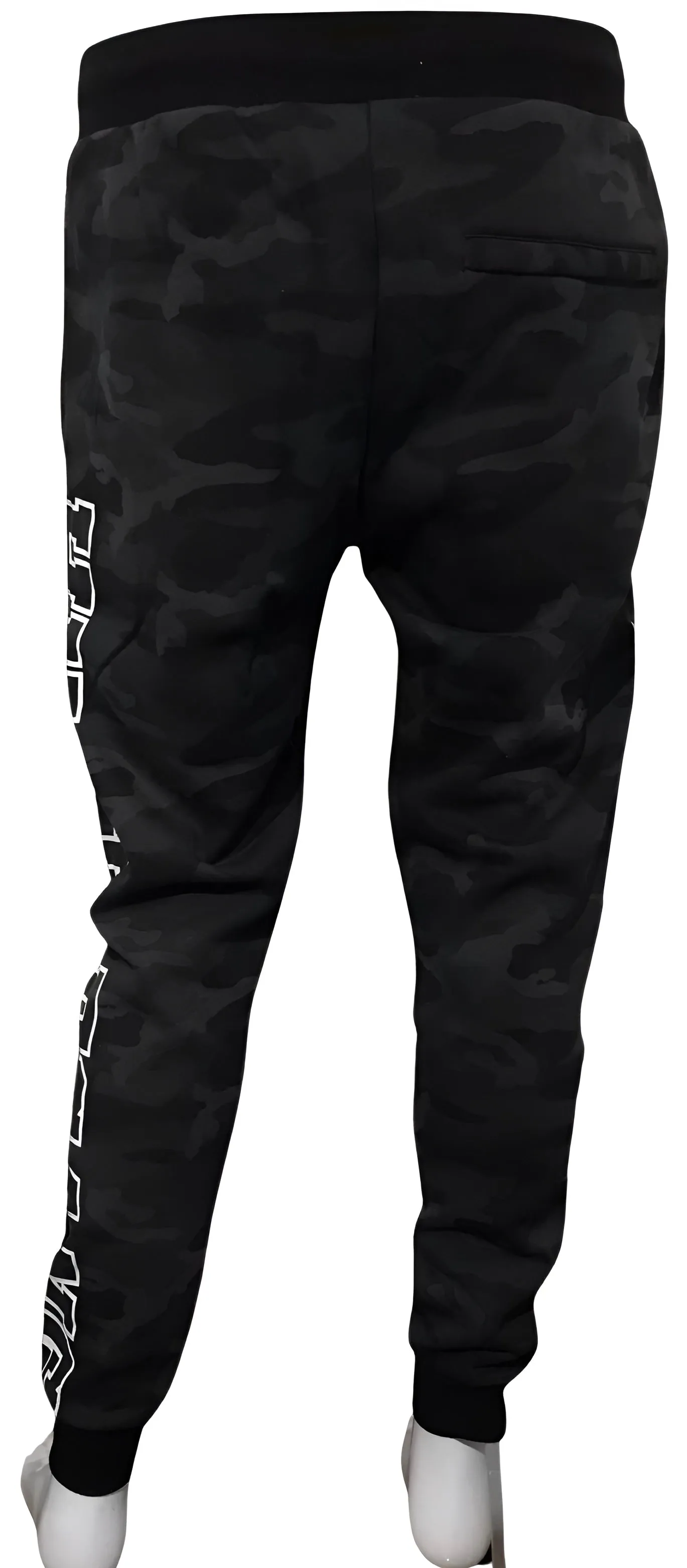 ^HUSTLE GANG^ (BLACK CAMOUFLAGE) *COLLEGIATE* KNIT SWEATPANTS