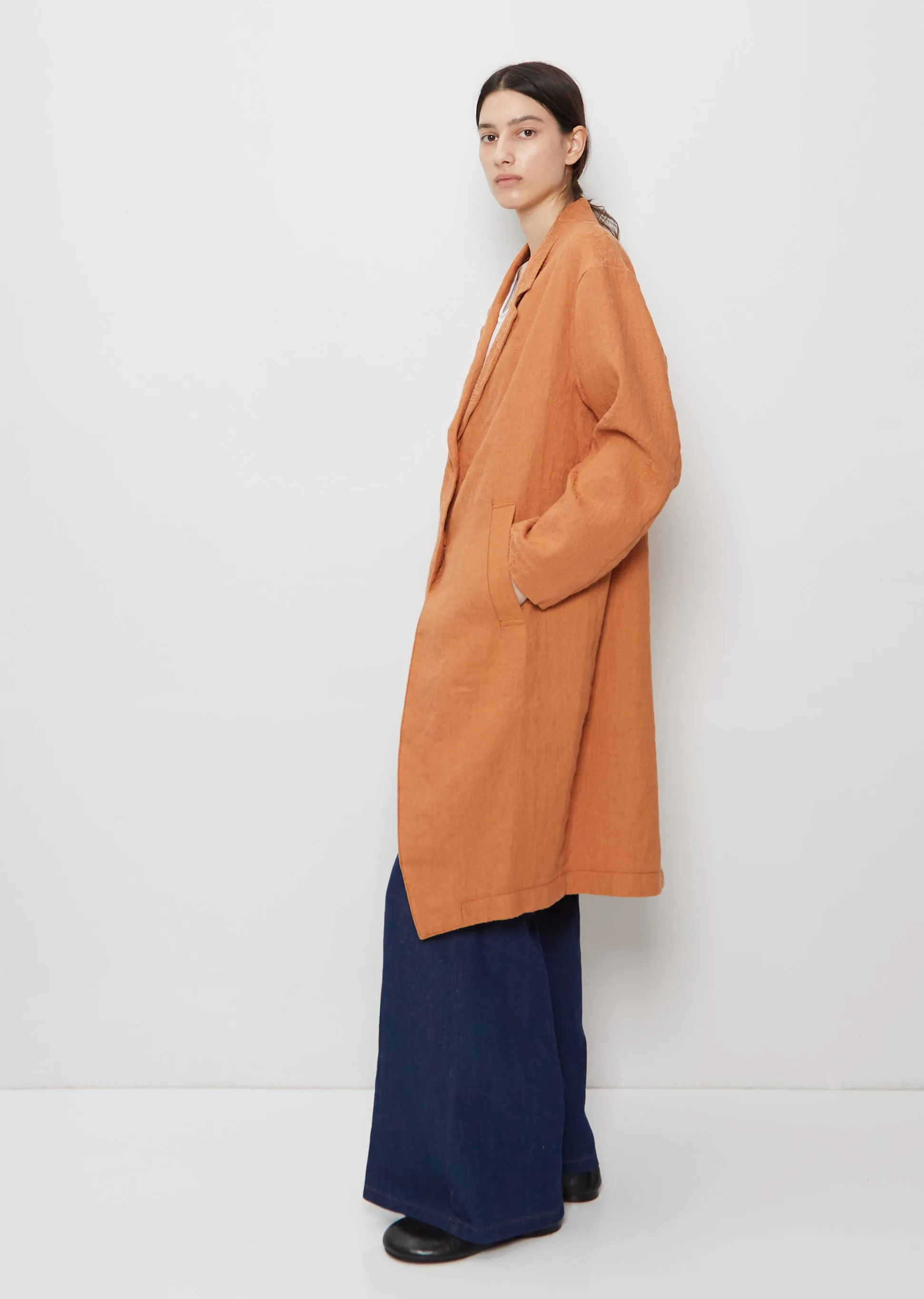 Jacquard Linen Cotton Coat