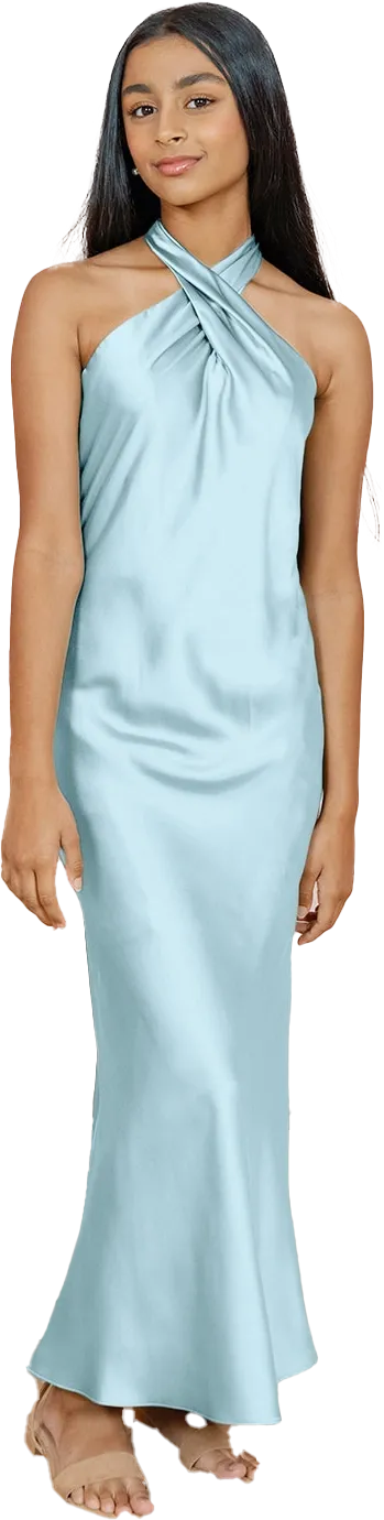 Juniors Athena Satin Dress | Made To Order