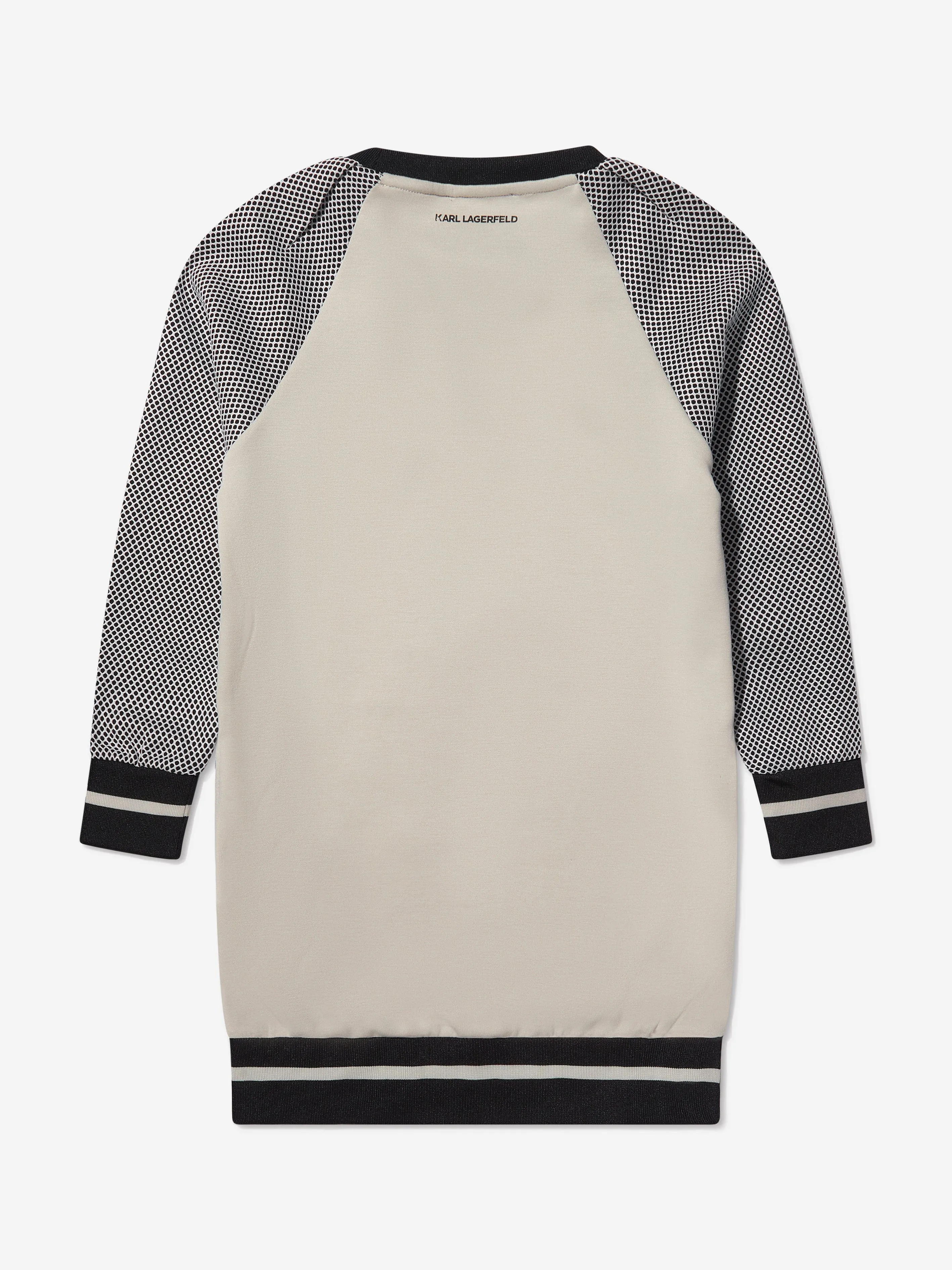 Karl Lagerfeld Girls Mesh Sleeve Sweater Dress