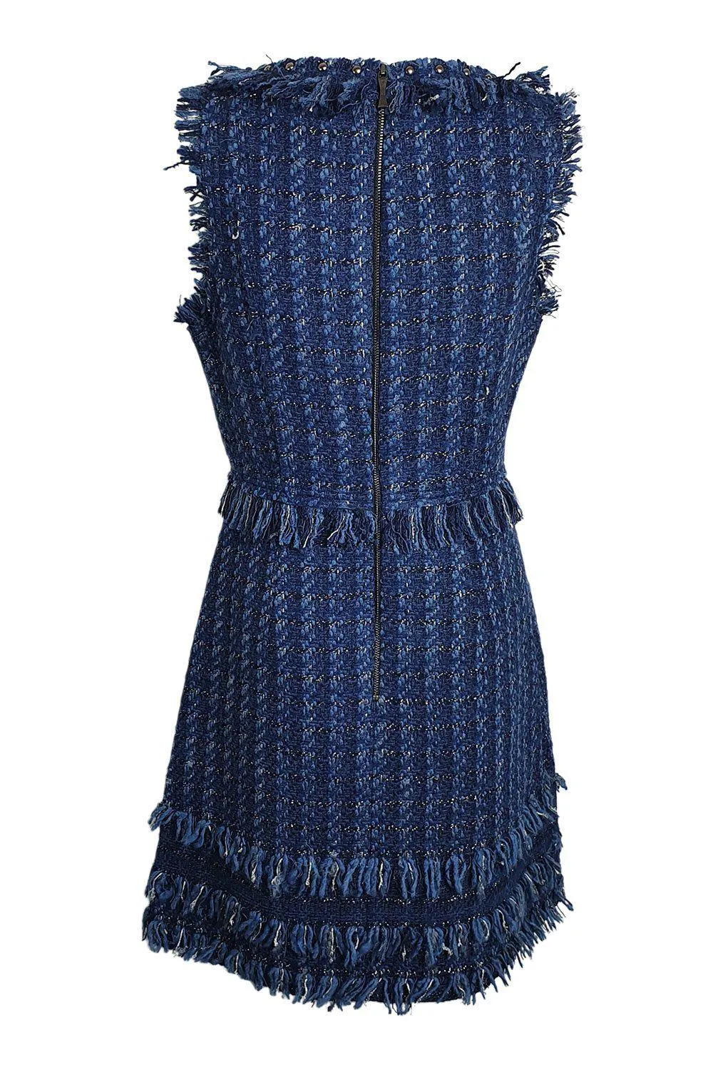 KATE SPADE New York SS18 Jasmeen Blue Madison Avenue Tweed Dress (US 06 | UK 10)