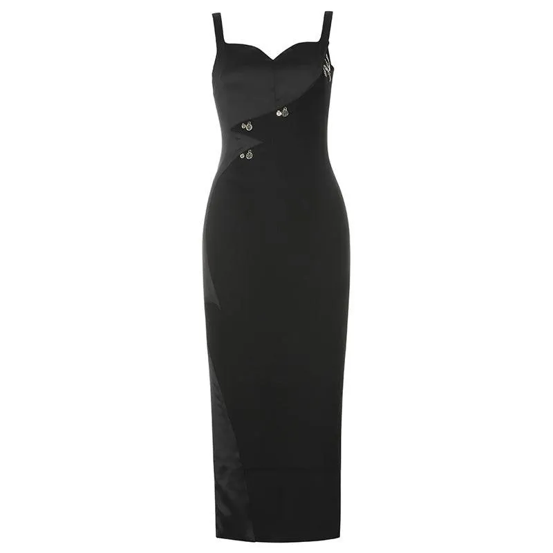 KittenAlarm - Felicie Solid Sleeveless Dress