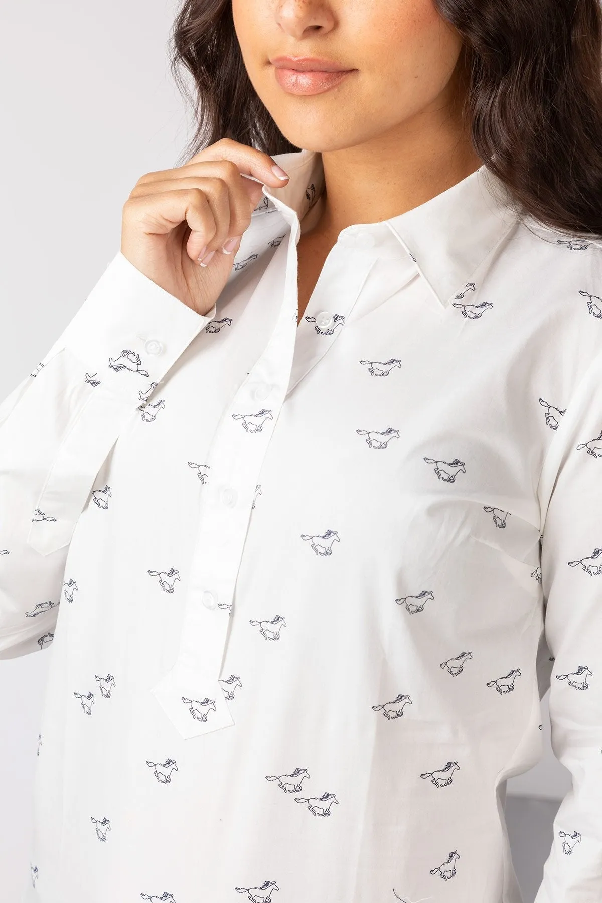 Ladies Printed Overhead Shirt - Wistow