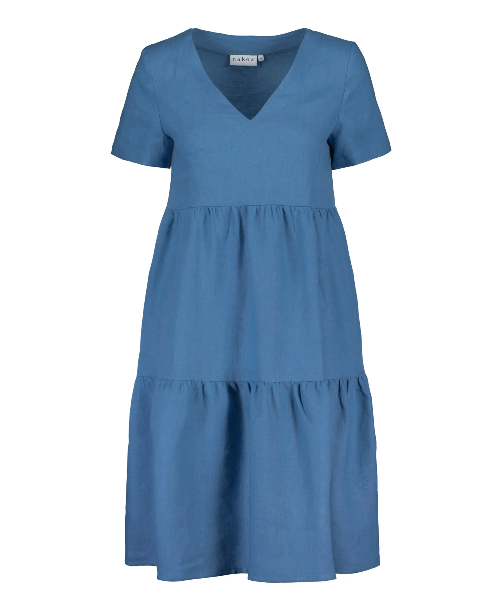 Linen Layer Dress Bluestone