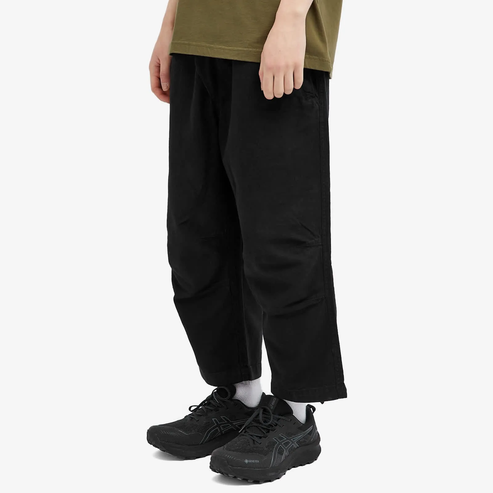 Maharishi Hemp Asym Wide Sweatpants, Black