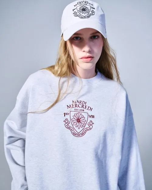 ★Mardi Mercredi★ Sweatshirt Alumni Small Emblem Needlework (3 Colors)