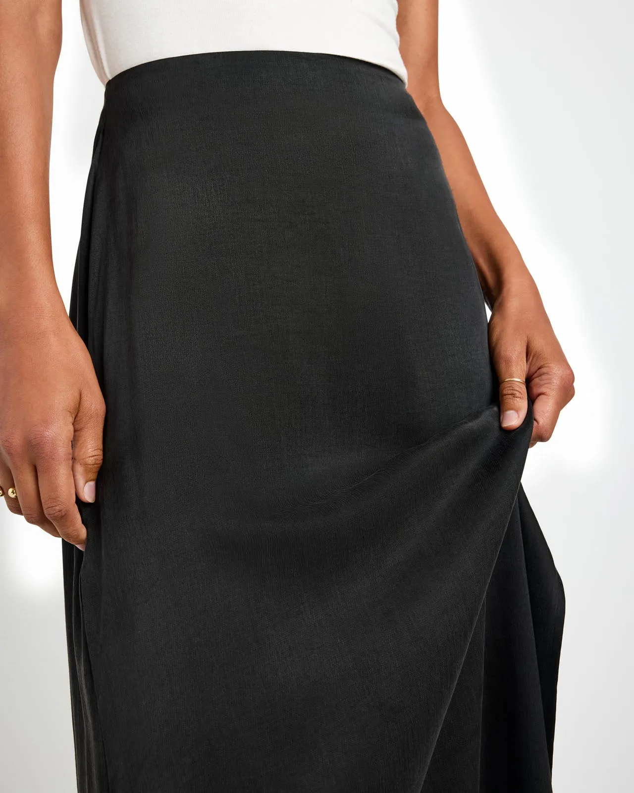 Marlowe Satin Skirt