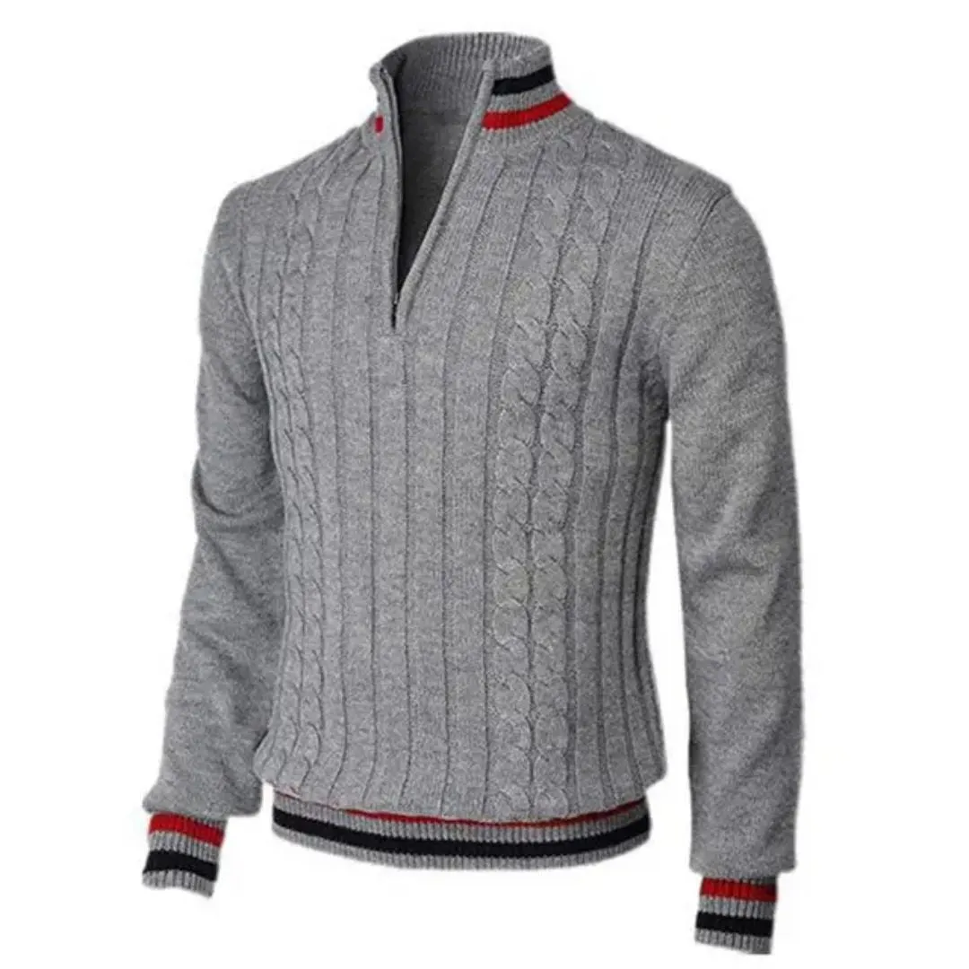 Men's Colorful Patchwork Sweater