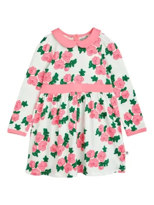 Mini Rodini   Rose printed organic cotton dress 