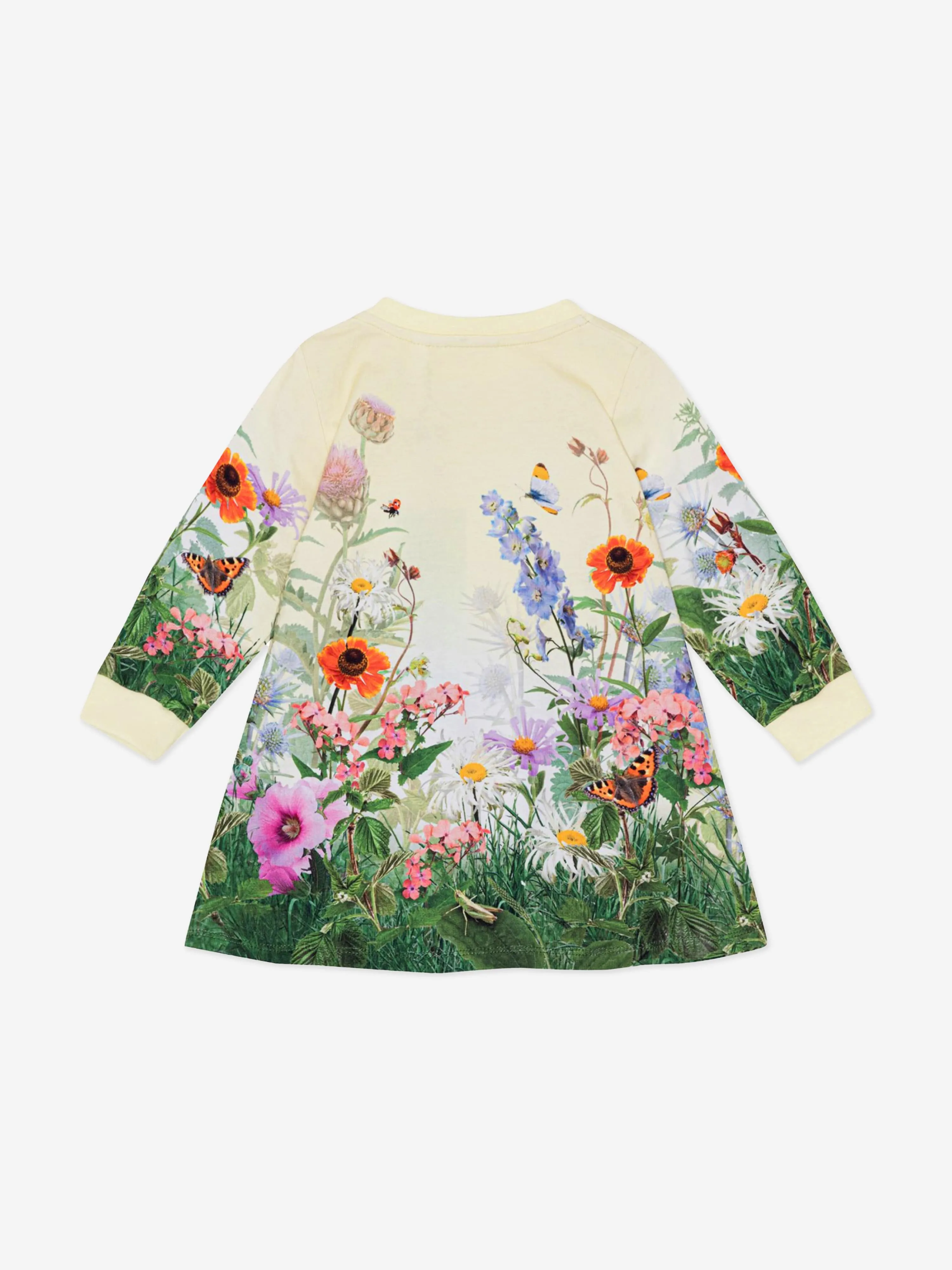 Molo Baby Girls Garden Tiger Sweater Dress in Multicolour