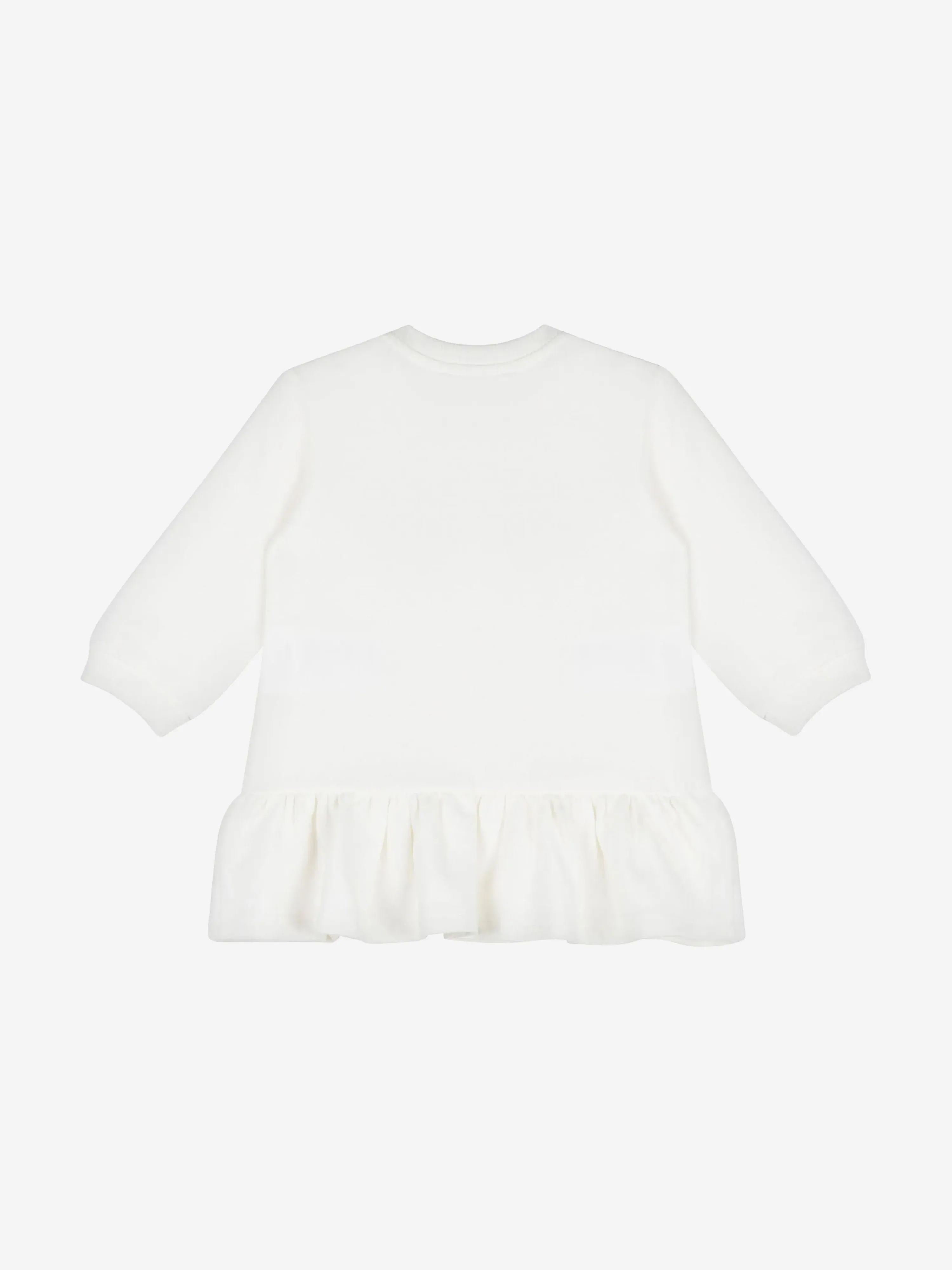 Moschino Baby Girls Logo Sweater Dress in Ivory