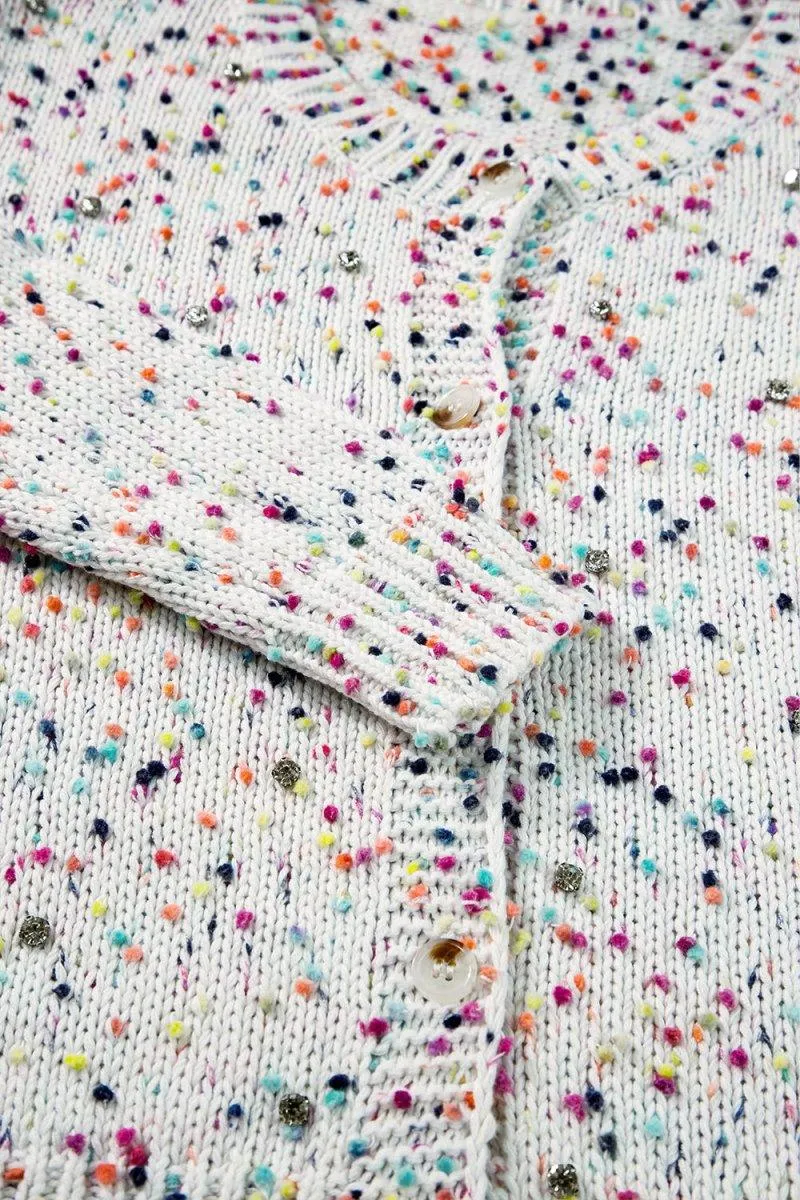 Multicolor Confetti Sweater Cardigan