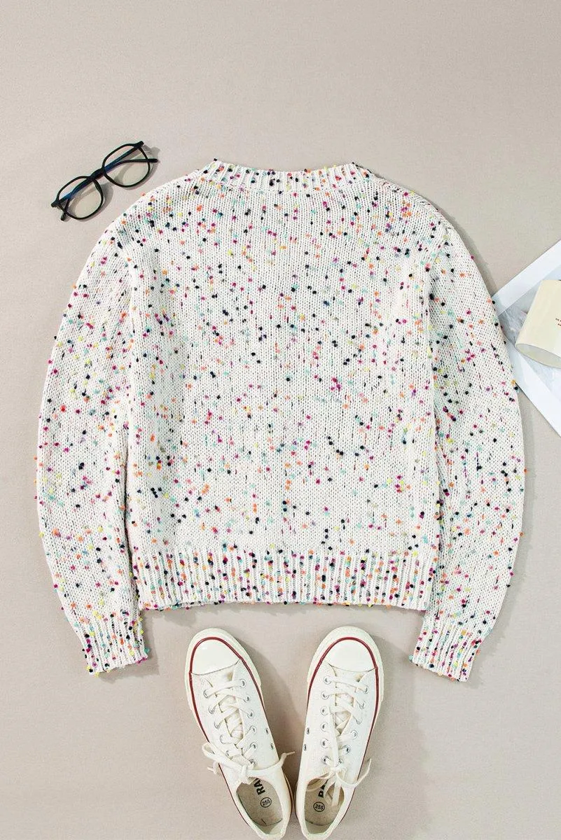 Multicolor Confetti Sweater Cardigan