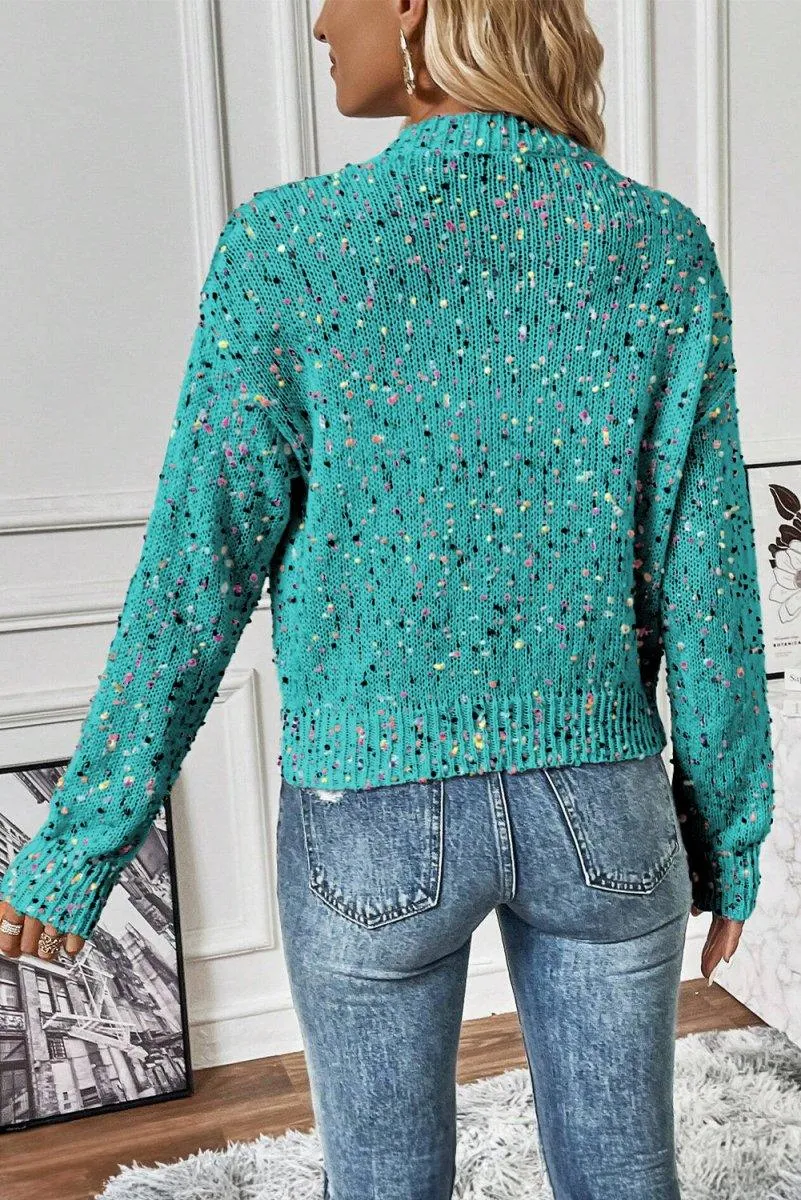 Multicolor Confetti Sweater Cardigan