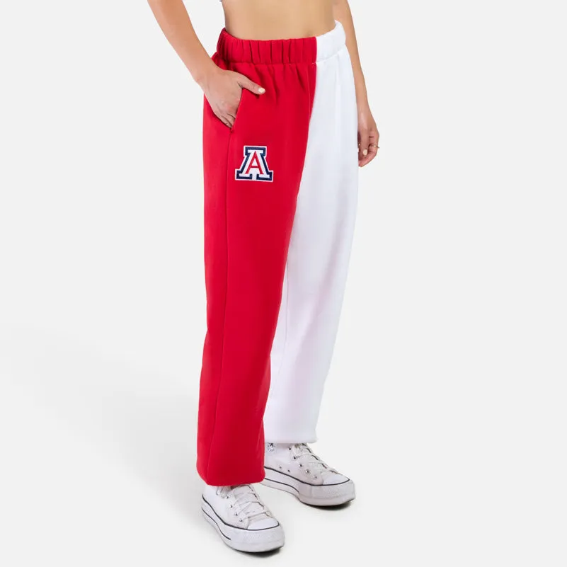 NCAA Arizona Wildcats Women's Hype & Vice Color Block Sweatpants