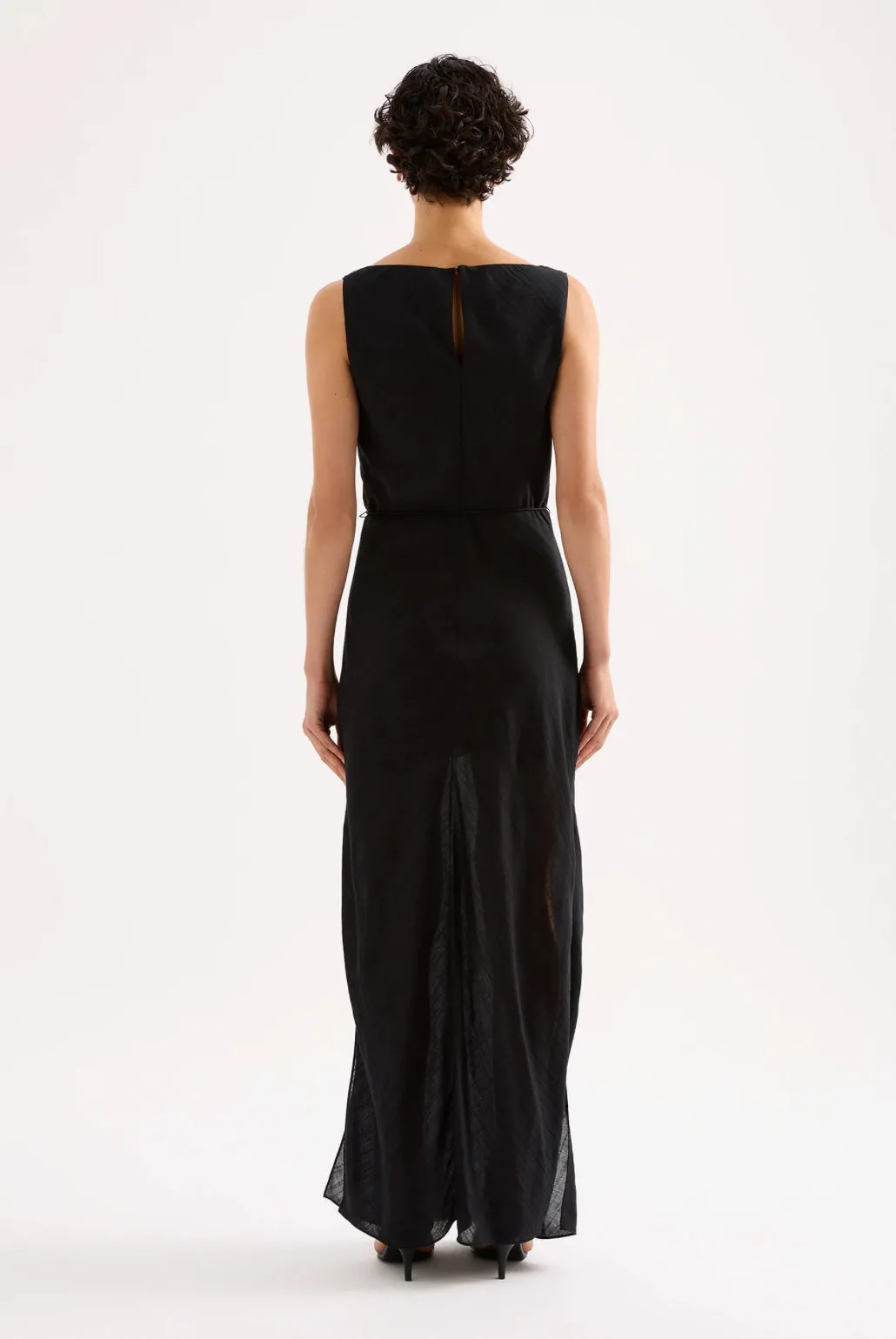 Nude Lucy Serine Maxi Dress in Black