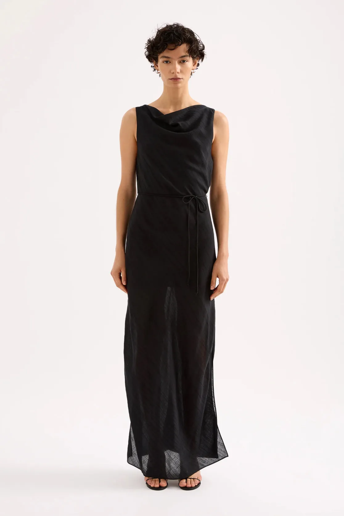 Nude Lucy Serine Maxi Dress in Black