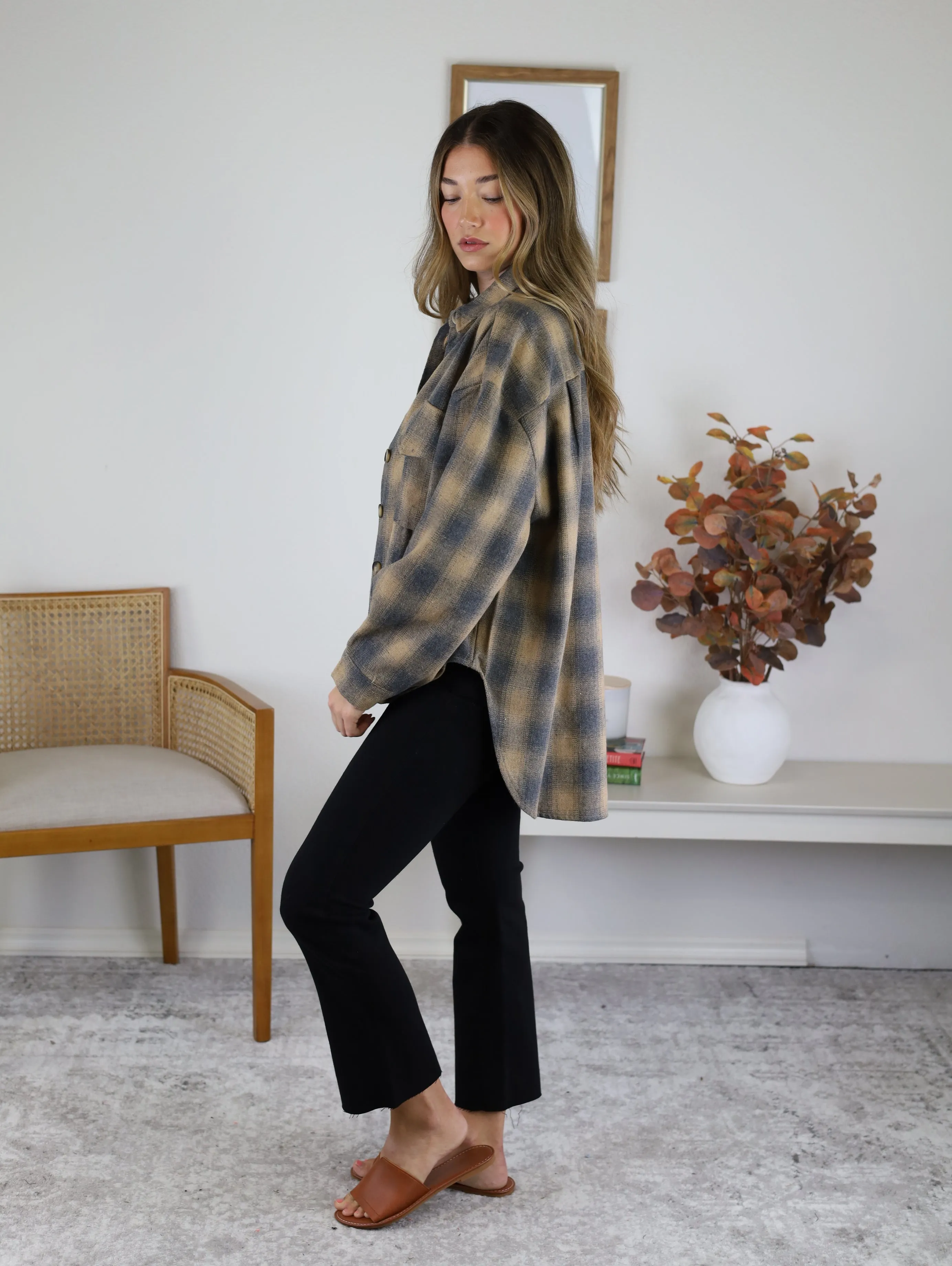 Oscar Mixed Plaid Shacket