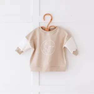 Our Planet Beige and Vanilla Sweatshirt