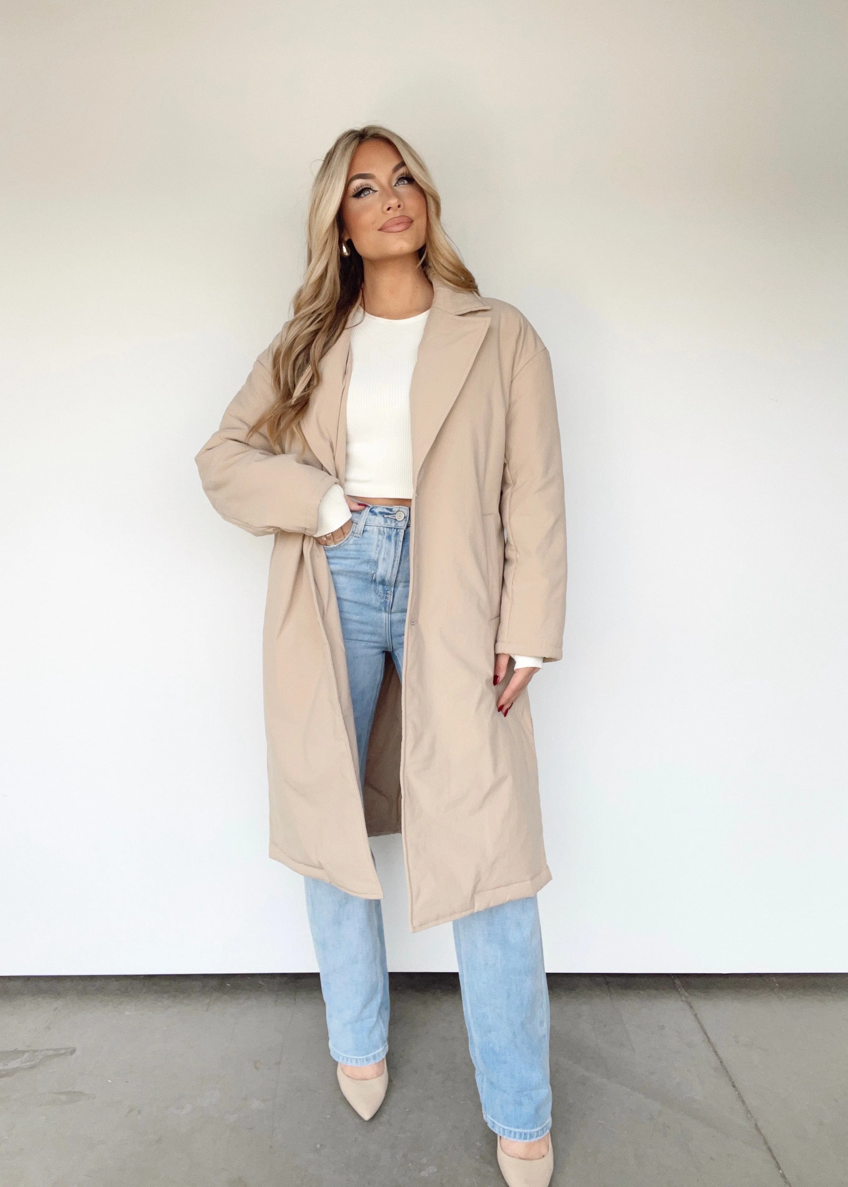 Oversized Puffer Trench Coat