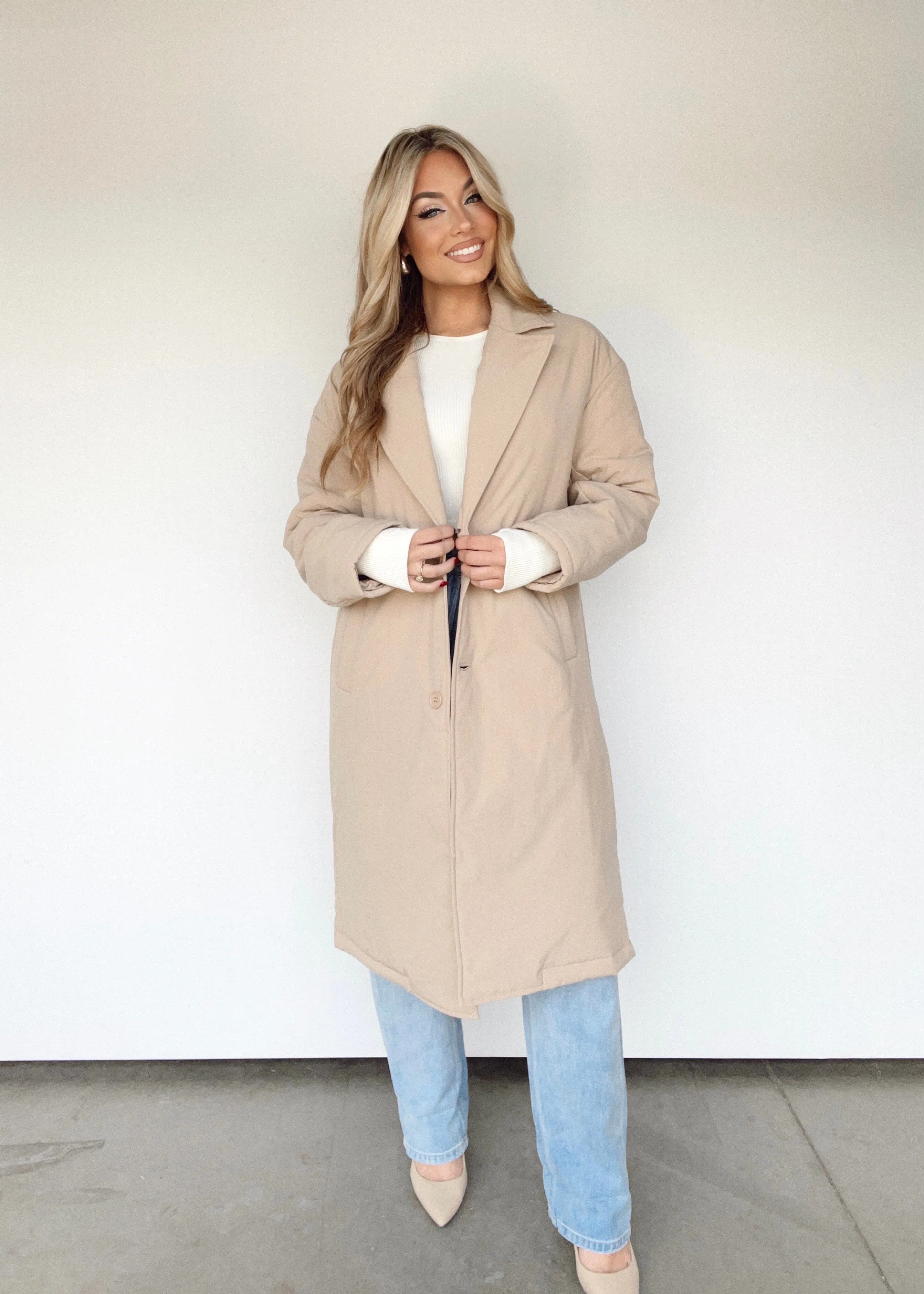 Oversized Puffer Trench Coat