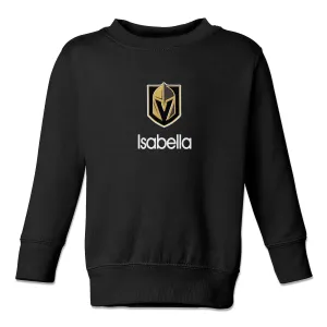 Personalized Vegas Golden Knights Toddler Crewneck Sweatshirt