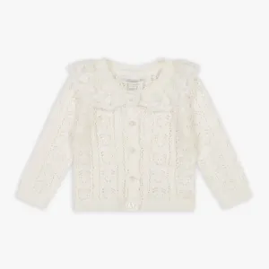 Pointelle Sweater Cardigan