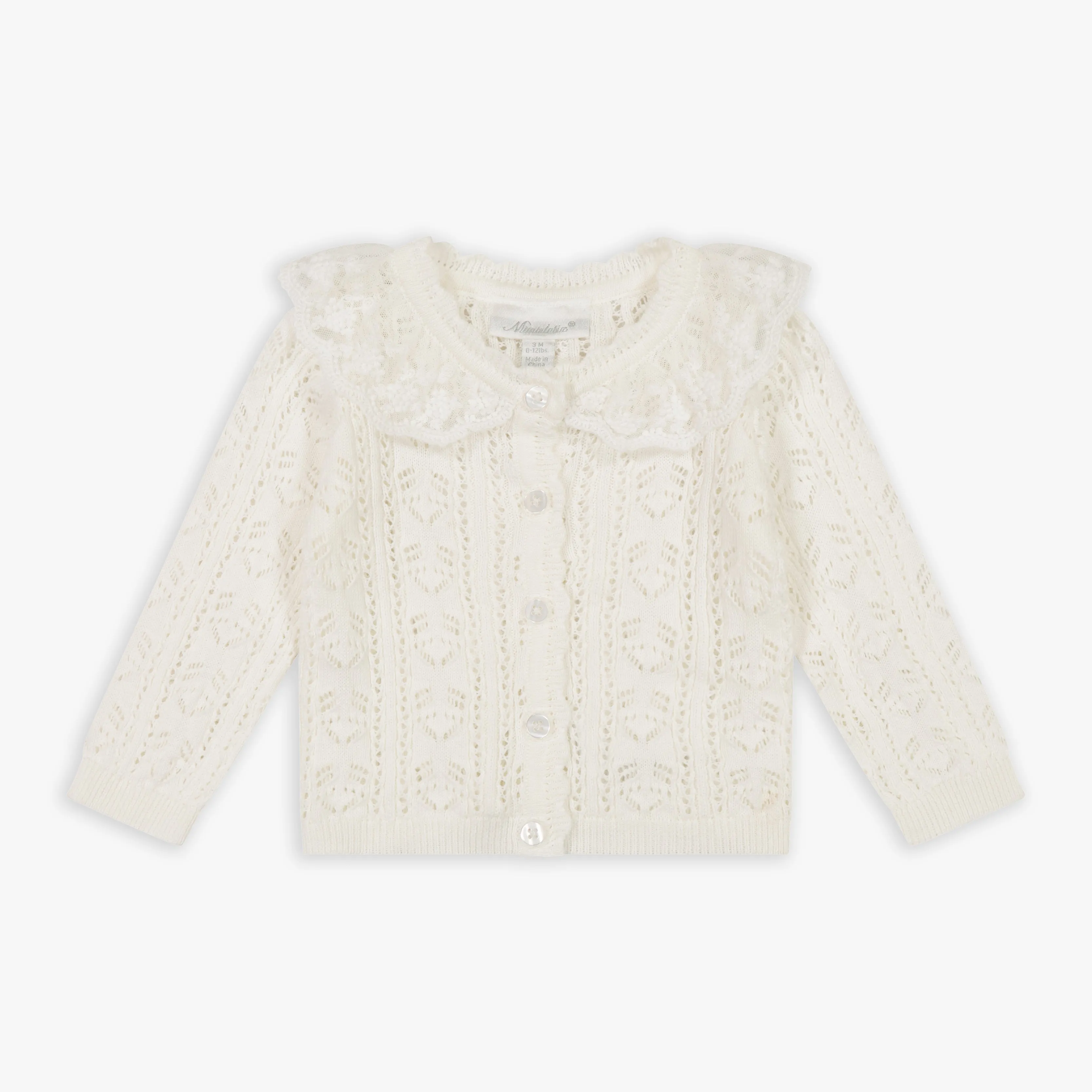 Pointelle Sweater Cardigan