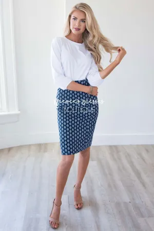 Ponte Pencil Skirt