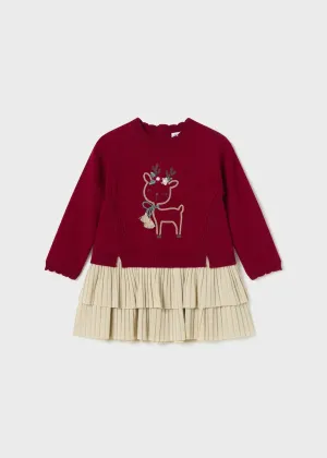 Reindeer Sweater Dress/Mayoral